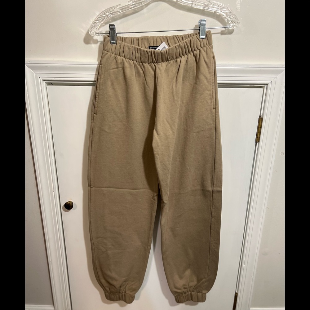 NWT Brandy Melville Tan Rosa Sweatpants